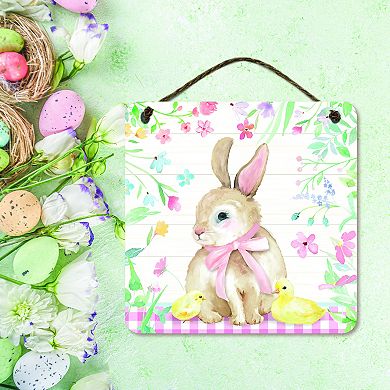 COURTSIDE MARKET Easter Bunny Sign Wall Decor