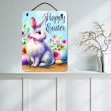 COURTSIDE MARKET Happy Easter Bunny II Sign Wall Decor
