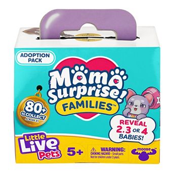 Little Live Pets Mama Surprise Families 2-3-4 Babies Adoption Pack - Styles May Vary