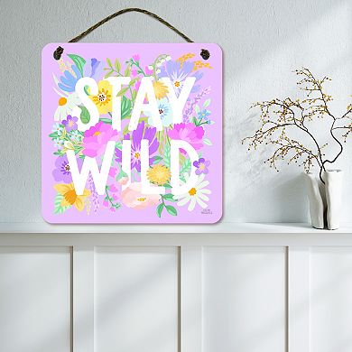 COURTSIDE MARKET Spring Meadow V Sign Wall Decor