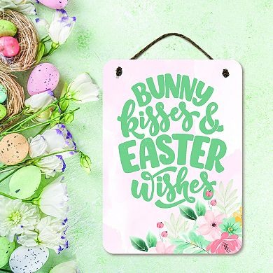 COURTSIDE MARKET Easter Wishes Sign Wall Decor