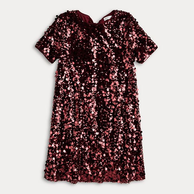 b darlin pattern sequin bow back bodycon dress Edith One Shoulder Ruffle Mini Dress • Shop American Threads Boutique main image 0