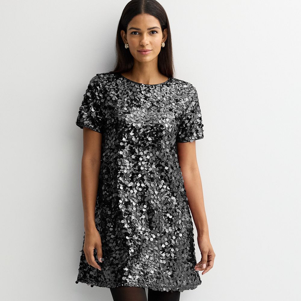 nine west sequin dress Plus Size Nine West Sequin Party Dress