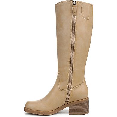 Dr. Scholl's Joplin Women's Faux Leather Knee-High Block Heel Riding Boots