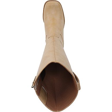 Dr. Scholl's Joplin Women's Faux Leather Knee-High Block Heel Riding Boots
