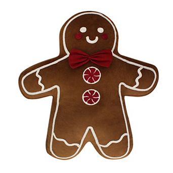 St. Nicholas Square® Gingerbread Boy Decorative Pillow