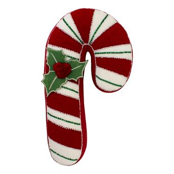 St. Nicholas Square® Candy Cane Shaped Decorative Pillow