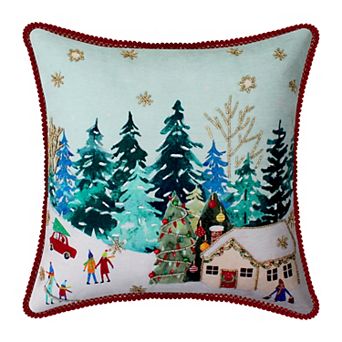 St. Nicholas Square® Winter Trees Decorative Pillow