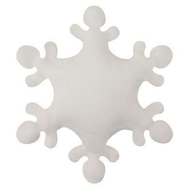 St. Nicholas Square Snowflake Shaped Decorative Pillow