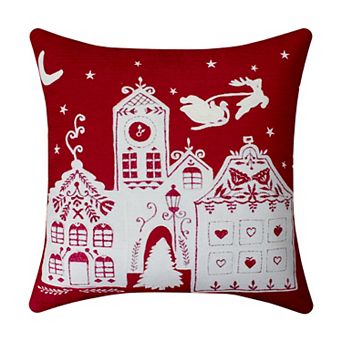 St. Nicholas Square® Holiday Town Decorative Pillow
