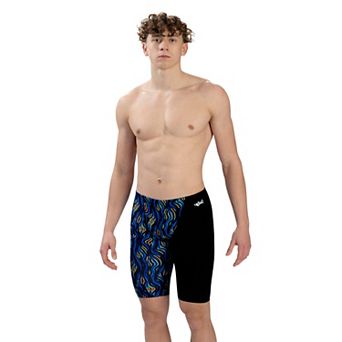 Men's Little Dolfin Chlorine-Resistant Jammer Swim Bottoms in Wrapped Up Print
