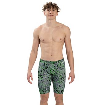 Men's Little Dolfin Chlorine-Resistant Jammer Swim Bottoms in Wrapped Up Print