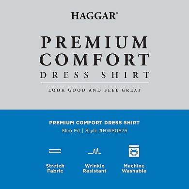 Men's Haggar® Premium Comfort Slim Fit Dress Shirt