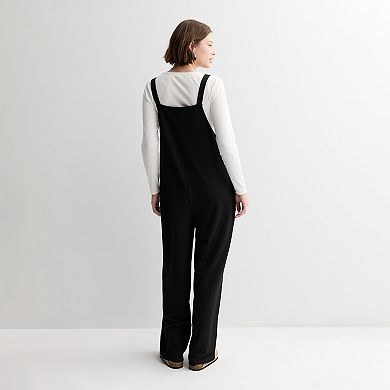 Juniors' Live To Be Spoiled Glitter Jumpsuit & Long Sleeve Tee Set