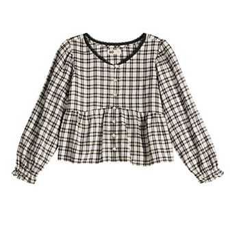 Girls 6-20 SO® Tie Lace Top