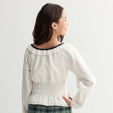 Girls 6-20 SO® Tie Lace Top in Regular & Plus Size