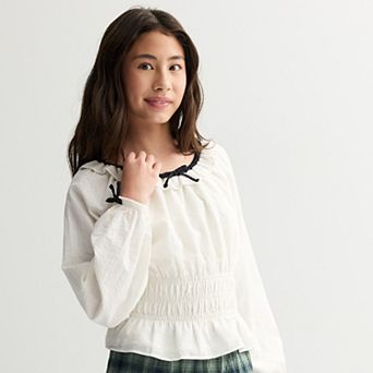 Girls 6-20 SO® Tie Lace Top in Regular & Plus Size