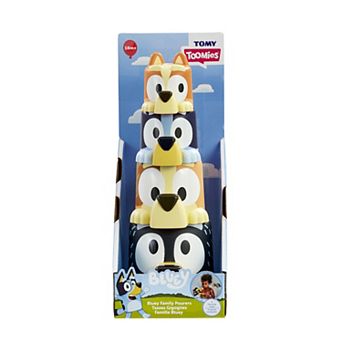 Bluey 4 pc Family Bath Stacking Cup Toy Pourers
