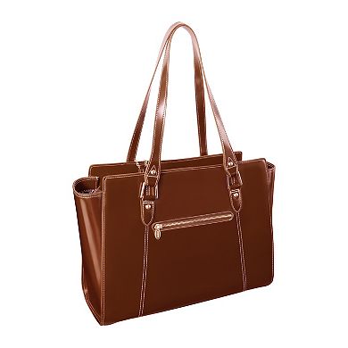 McKleinUSA Aldora Leather Tote with Tablet Pocket