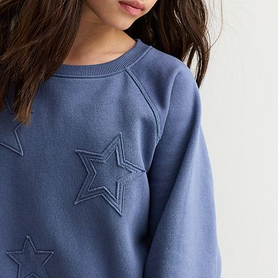 Girls 6-20 SO® Ribbon Trim Sweatshirt in Regular & Plus Size