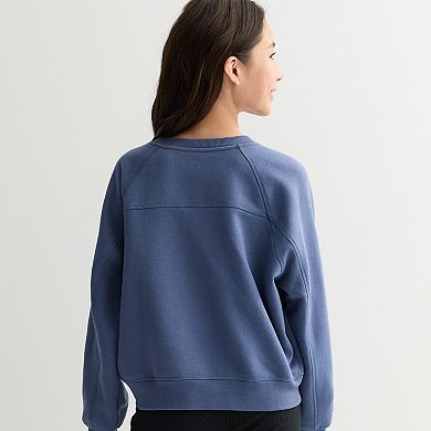 Girls 6-20 SO® Ribbon Trim Sweatshirt in Regular & Plus Size