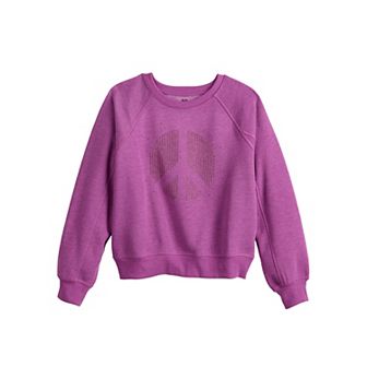 Girls 6-20 SO® Ribbon Trim Sweatshirt in Regular & Plus Size