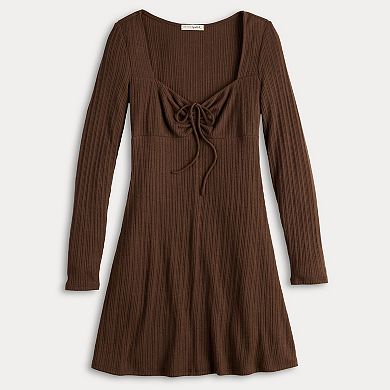 Juniors' Live To Be Spoiled Knit Sweater Dress