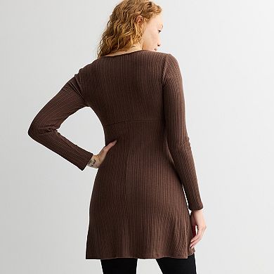 Juniors' Live To Be Spoiled Knit Sweater Dress