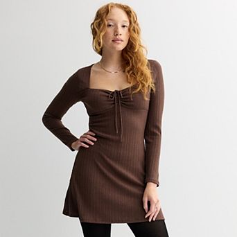 Juniors' Live To Be Spoiled Knit Sweater Dress