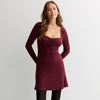 Juniors' Live To Be Spoiled Knit Sweater Dress