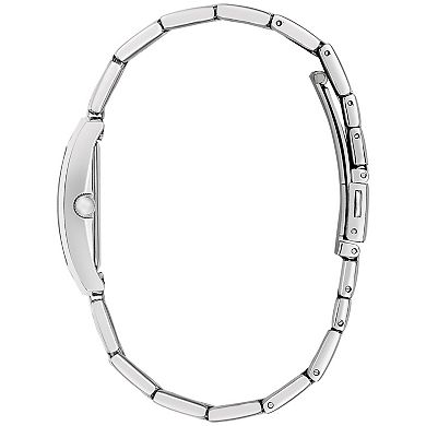 Caravelle Women's Classic Stainless Pink Dial Bracelet Watch - 43L224