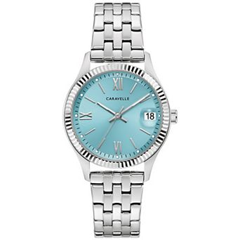 Caravelle Women's Stainless Light Blue Bracelet Watch - 43M124