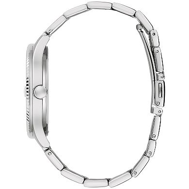 Caravelle Men's Stainless Light Blue Dial Bracelet Watch - 43B174