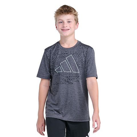 Футболка с коротким рукавом для мальчиков adidas Melange Lineage