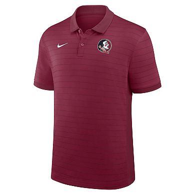 Men's Nike Garnet Florida State Seminoles 2025 Early Season Coaches Sideline Victory Stripe Dri-FIT Polo