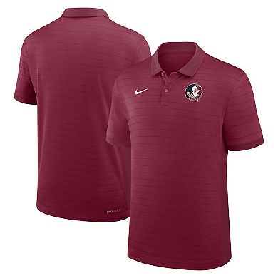 Men's Nike Garnet Florida State Seminoles 2025 Early Season Coaches Sideline Victory Stripe Dri-FIT Polo