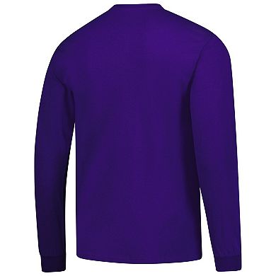 Men's Purple Northwestern Wildcats Logo Long Sleeve T-Shirt