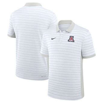 Men's Nike White Arizona Wildcats 2025 Early Season Coaches Sideline Victory Stripe Dri-FIT Polo