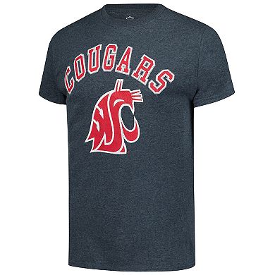 Men's Heather Charcoal Washington State Cougars Logo T-Shirt