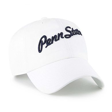 Men's '47 White Penn State Nittany Lions Vault Clean Up Adjustable Hat