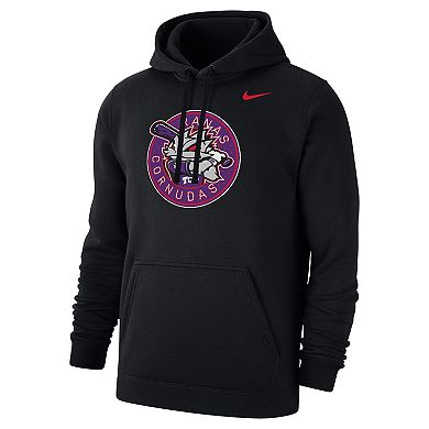 Men's Nike Black TCU Horned Frogs Ranas Cornudas Baseball Club Fleece Pullover Hoodie