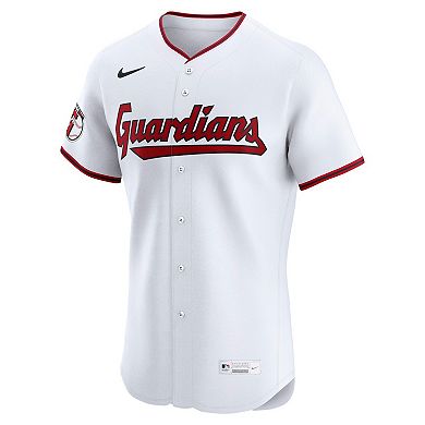 Men's Nike White Cleveland Guardians Home Elite Jersey