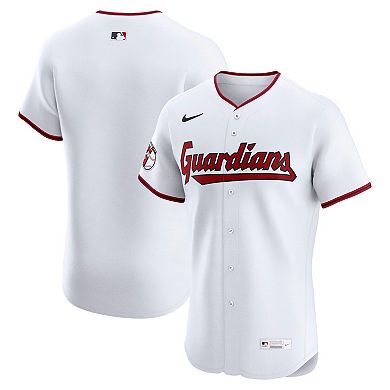 Men's Nike White Cleveland Guardians Home Elite Jersey