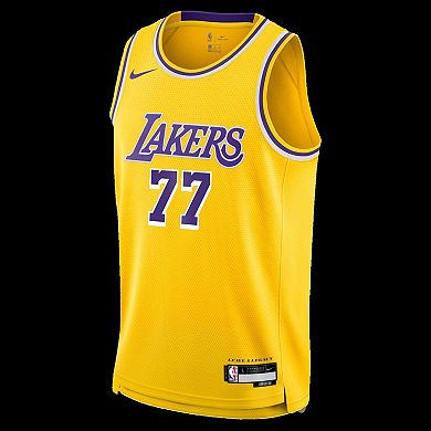 Youth Nike Luka Don i Gold Los Angeles Lakers Swingman Jersey - Icon Edition