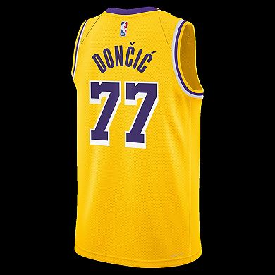 Youth Nike Luka Don i Gold Los Angeles Lakers Swingman Jersey - Icon Edition