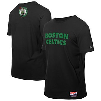 Men's New Era Black Boston Celtics Premium Wordmark T-Shirt