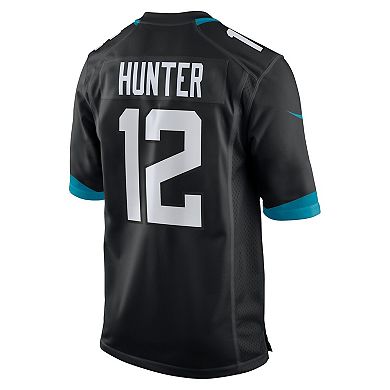 Men's Nike Travis Hunter Black Jacksonville Jaguars 2025 NFL Draft First Round Pick Alternate Game Player Jersey
