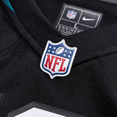 Men's Nike Travis Hunter Black Jacksonville Jaguars 2025 NFL Draft First Round Pick Alternate Game Player Jersey