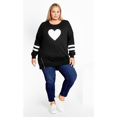 Avenue Women's Plus Size Love Me Sweater