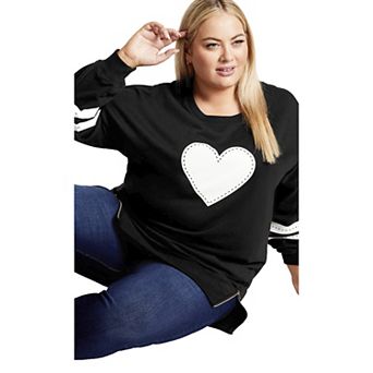 Avenue Women's Plus Size Love Me Sweater